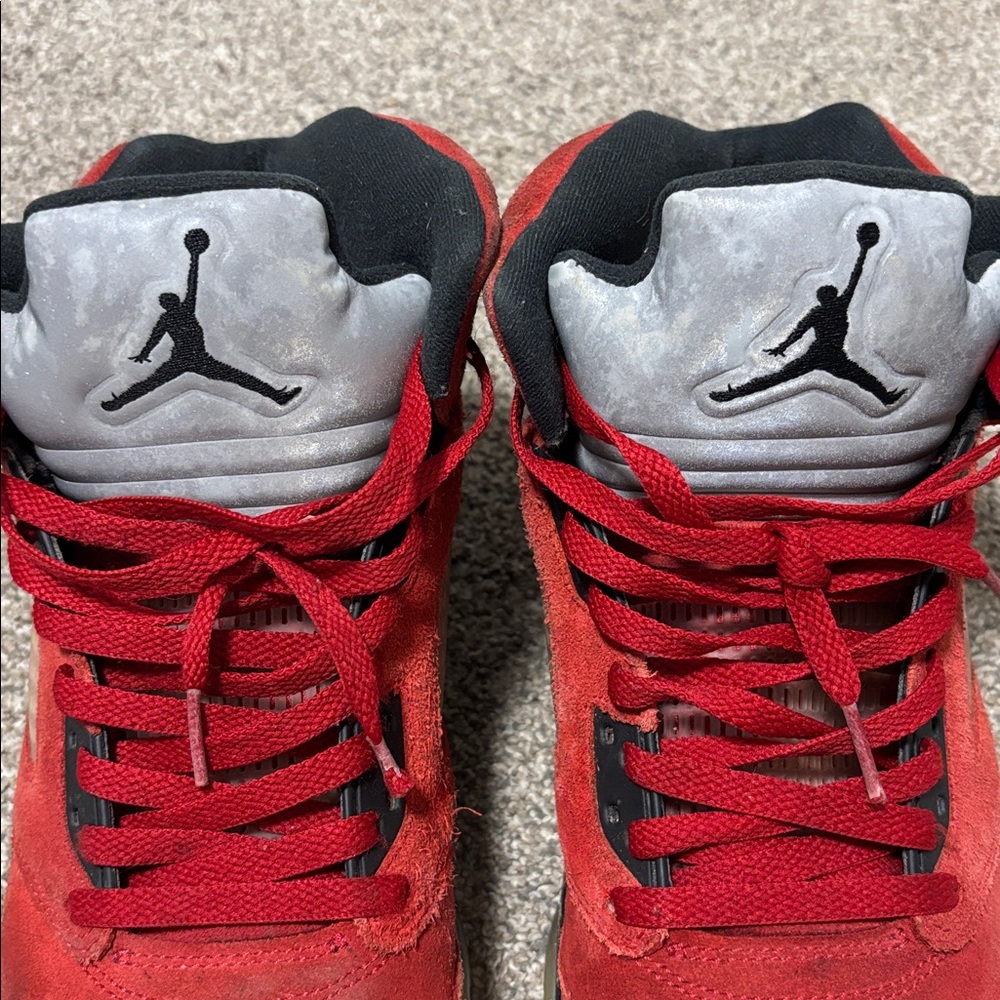 Nike Air Jordan 5 Retro 2009 “Raging Bull Red Suede” DD0587-600 Size 10.5 - Picture 8 of 11
